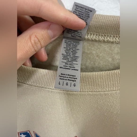 America Beige Graphic Sweatshirt - Picture 3 of 3